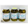 Image 1 : THREE JARS OF PRESIDENTS CHOICE SWEET PICKLES