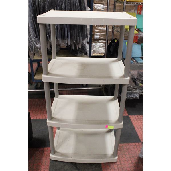4 TIER RESIN SHELVING UNIT