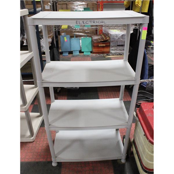 4 TIER RESIN SHELVING UNIT