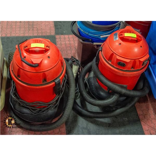 TWO WORKING CANISTER VACUUMS