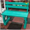 Image 1 : TEAL SITTING BRENCH 35"L X 15"W X 32" H