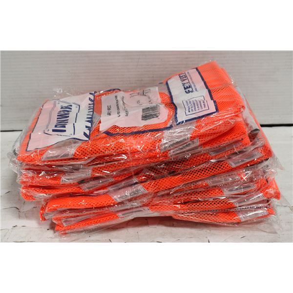 BUNDLE OF 10 BRAND NEW HI-VIZ SAFETY VESTS