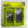 Image 1 : NEW RYOBI 25PC DRILL BIT SET 3X LONGER LIFE