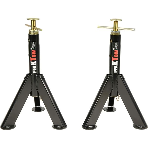 2 NEW PEAKTOW PTJ0622 TELESCOPIC TRAILER JACKS