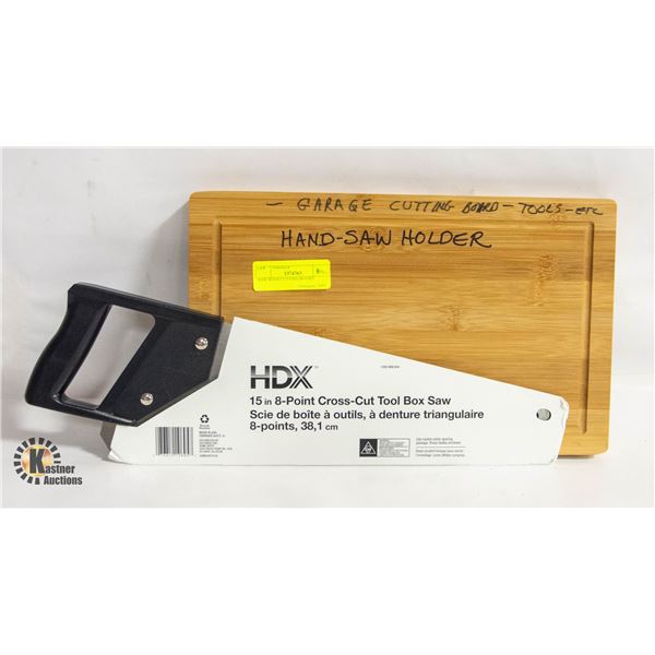 SAW WITH CUTTING BOARD