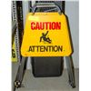 Image 1 : 5 METAL & PLASTIC CAUTION SIGNS