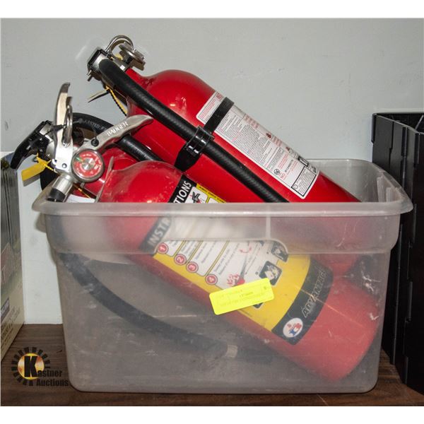 LOT OF FIRE EXTINGUISHERS