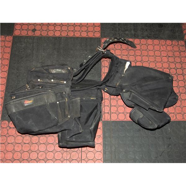 KUNYS 10 POUCH 2 HAMMER SLOT PADDED TOOL BELT
