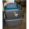 Image 1 : 4 STORAGE TOTES