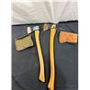 Image 2 : 2 Wooden Handled Axes With Covers