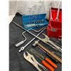 Image 2 : Red Metal Tool Box With Contents