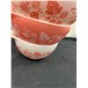 Image 2 : Pink Pyrex Gooseberry Bowl Set