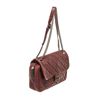 Image 2 : Chanel Burgundy Lambskin Chain Flap Shoulder Bag
