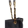 Image 5 : Chanel Navy Caviar Leather Triple CC Shoulder Bag