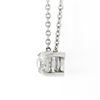 Image 3 : Antique Platinum 0.42 ctw European Diamond Solitaire Pendant w/ Adjustable Chain