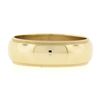 Image 4 : Classic 14k Gold 6mm Wide Domed Polished w/ Milgrain Stackable Wedding Band Ring
