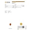 Image 5 : 1.75 ctw Yellow-Orange Sapphire and 0.51 ctw Diamond Platinum Ring (GIA CERTIFIE