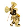 Image 4 : Vintage 14k Gold Diamond Multicolor Enamel Detailed Topo Gigio Mouse Pin Brooch