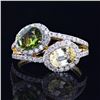 Image 1 : 2.22 ctw Multi-Color Sapphire and 0.61 ctw Diamond 18K Yellow Gold Ring
