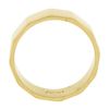 Image 5 : 14k Yellow Gold 5.8mm Wide Polished Faceted Eternity Stack Wedding Band Ring