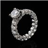 Image 2 : 1.58 ctw G COLOR I1 CLARITY CENTER Diamond 14K White Gold Ring (4.78 ctw Diamond