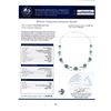 Image 4 : 15.29 ctw Emerald and 2.68 ctw Diamond 14K White and Yellow Gold Necklace