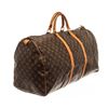 Image 2 : Louis Vuitton Brown Monogram Canvas Keepall 60 Duffel Bag