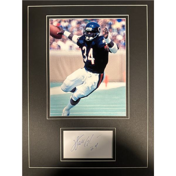 Walter Payton Autographed Display