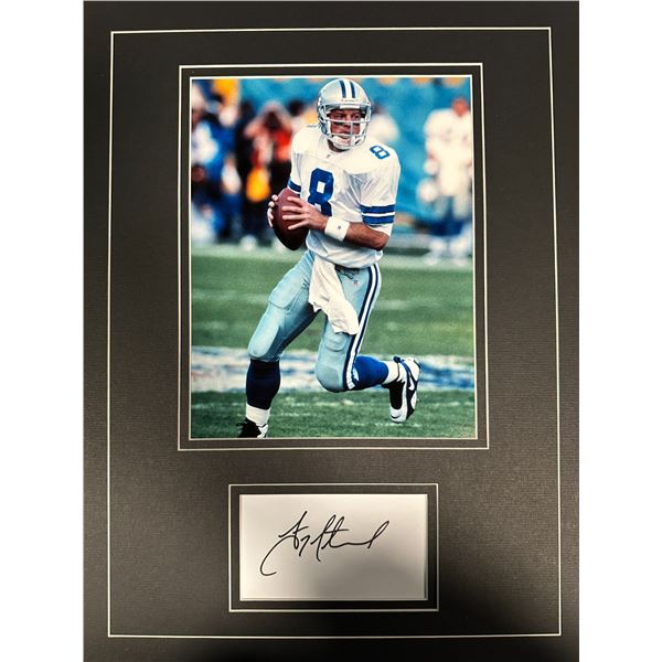 Troy Aikman Autographed Display