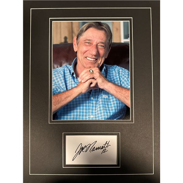 Joe Namath AUTOGRAPHED Display