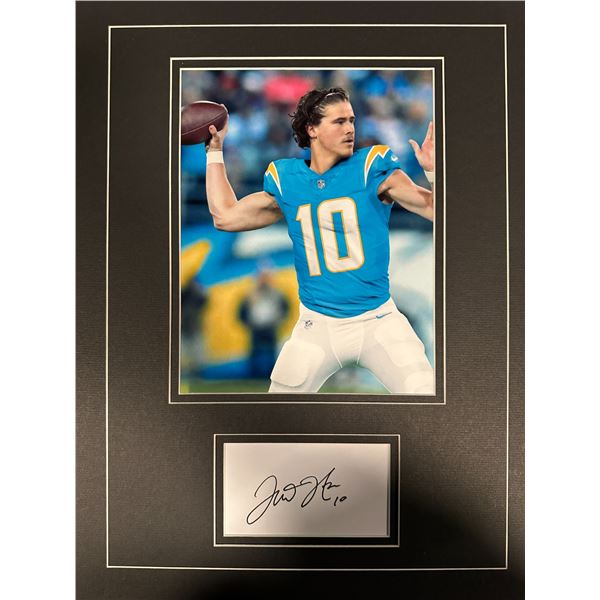 Justin Herbert Autographed Display