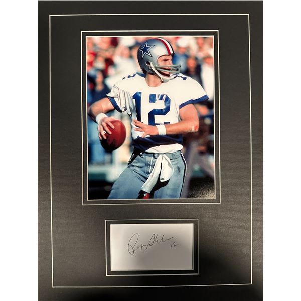Roger Staubach Autographed Display