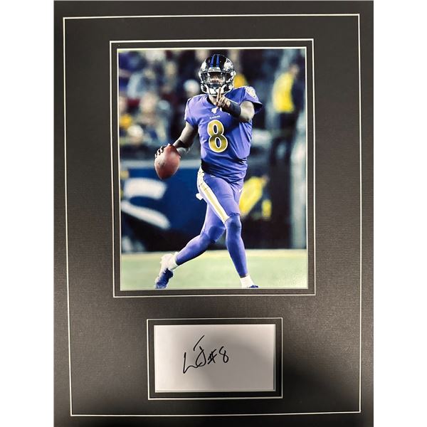 Lamar Jackson Autographed Display