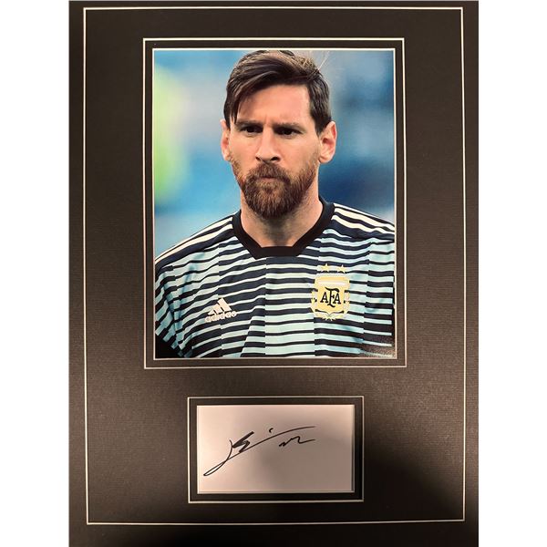 Messi Autographed Display