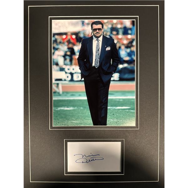 Mike Ditka Autographed Display
