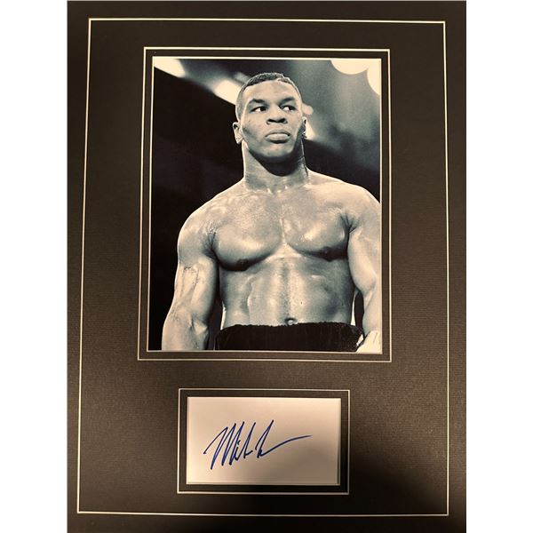 Mike Tyson Autographed Display