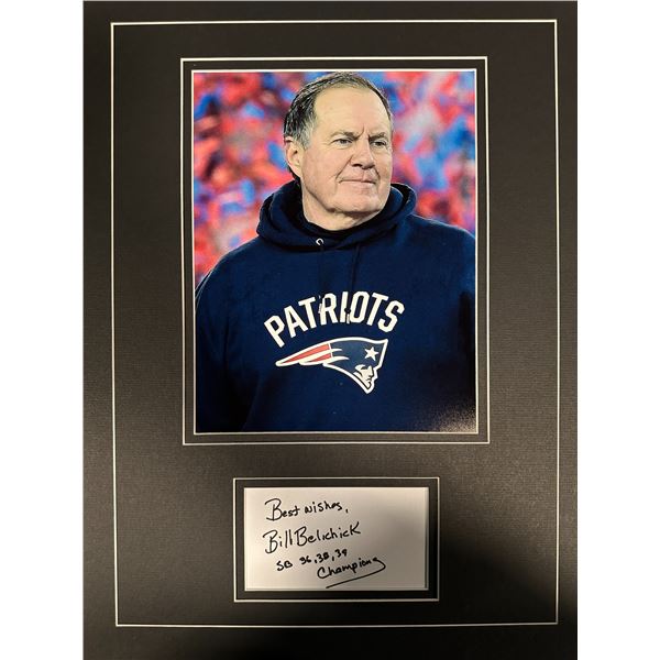 Bill Belichick Autographed Display