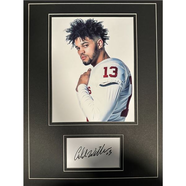 Caleb Williams Autographed Display