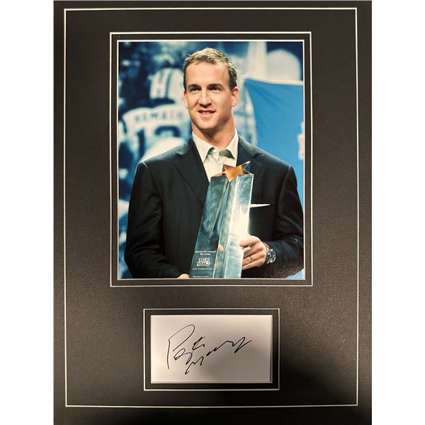 Peyton Manning Autographed Display