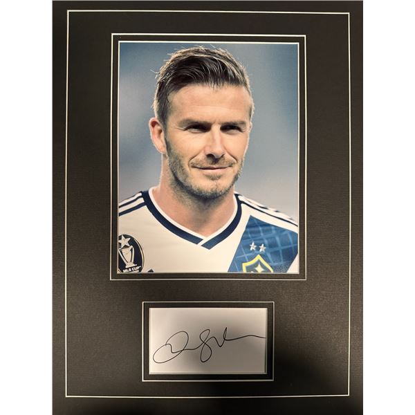 David Beckham Autographed Display
