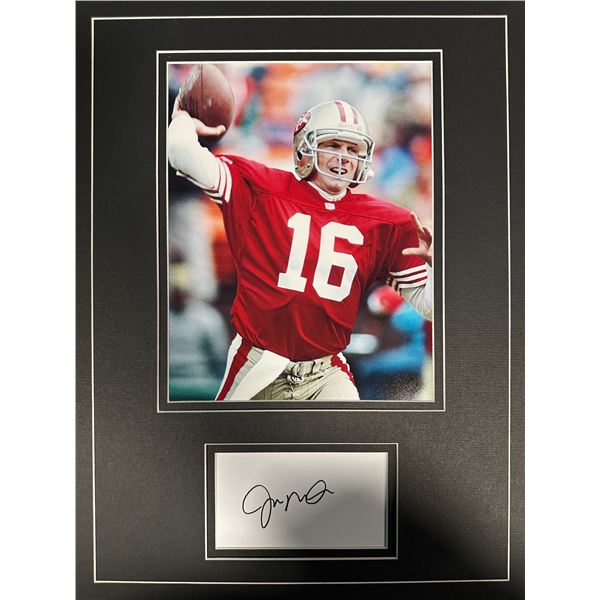 Joe Montana Autographed Display
