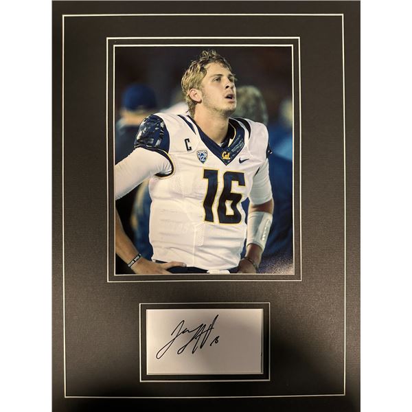 Jared Goff AUTOGRAPHED Display