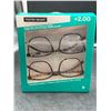 Image 1 : Foster Grant +2.00 Blue Light Reading Glasses - 2 Pack