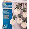 Image 1 : Sylvania 25 LED Jumbo Globe Lights 4.88m/16ft Lighted Length Per Set Connect up to 15 Sets