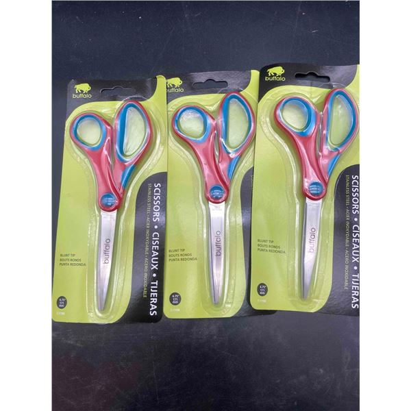 Buffalo Scissors Stainless Steal - Lot of 3