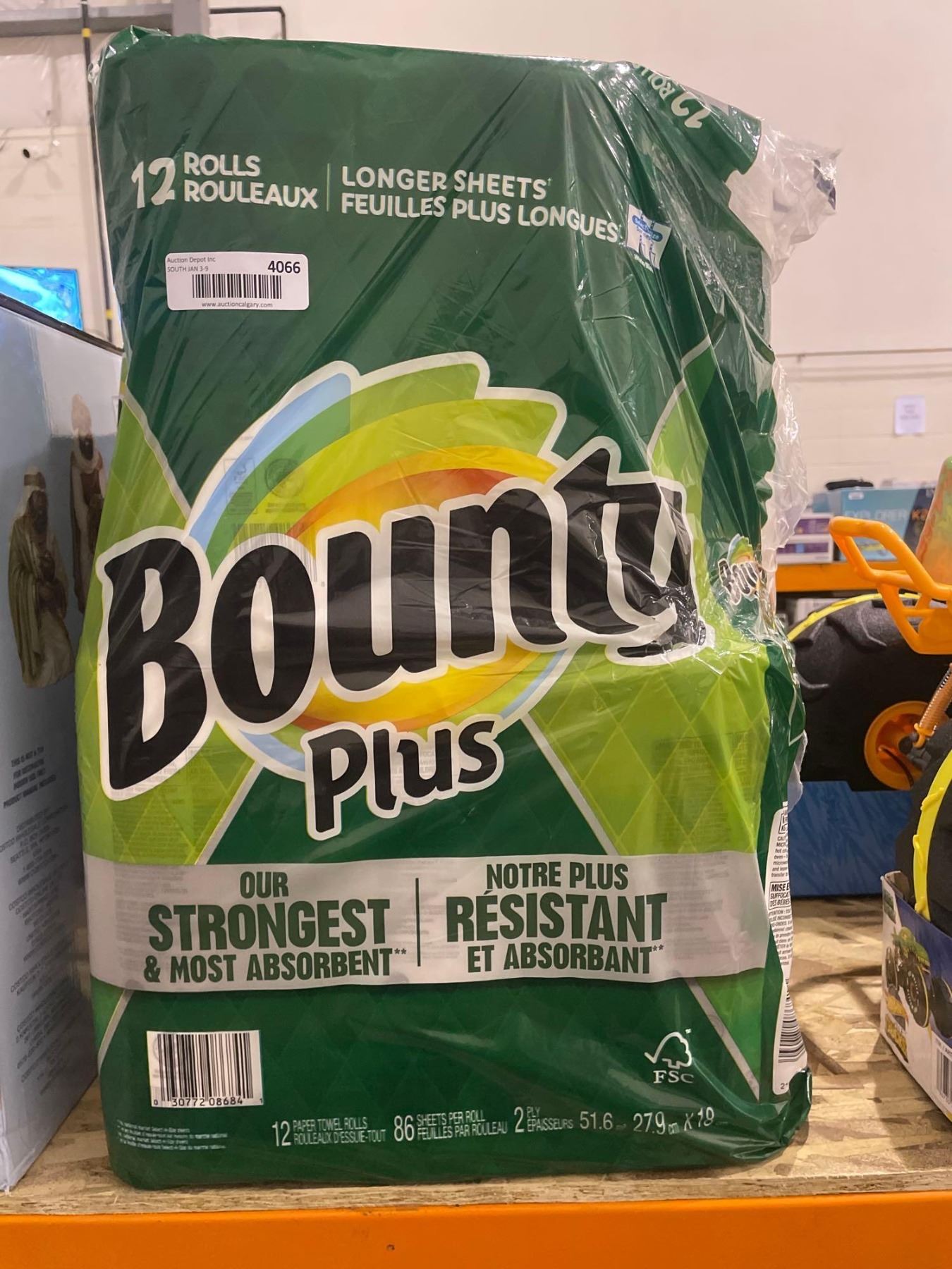 Bounty Plus Bounty Plus Strong and Absorbent 11 x 86 Sheets Per Roll