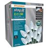 Image 1 : Sylvania Stay-Lit 2 Sets of 50 LED C9 Lights Pure White