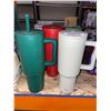 Image 2 : 3 Assorted Color Simple Modern 40 oz Tumbler with Handle and Straw Lid | Insulated Reusable Stainles