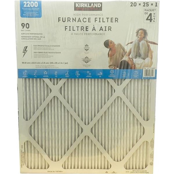 Kirkland Signature High Performance Furnace Filter, 2200 Microparticle Performance Elite Allergen Re