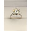 Image 2 : 5.00 CT GRA CERTIFIED ROUND BRILLIANT CUT MOISSANITE STONE VVS D COLOR SET IN CENTER WITH 14 ROUND C